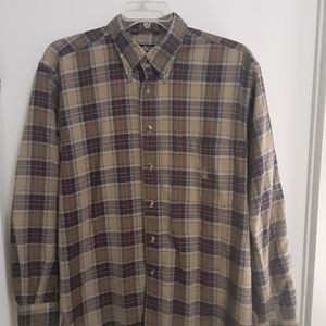 Nautica dress shirt XL brown